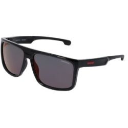 Safilo GmbH Carrera CARDUC 011/S Herren-Sonnenbrille Vollrand Quadratisch Kunststoff-Gestell, Schwarz