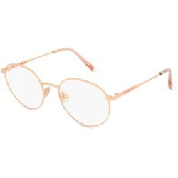 Marcolin Deutschland GmbH Tod's TO5283 Unisex-Brille inkl. Gläser Vollrand Rund Metall-Gestell 51/19/140, Pink