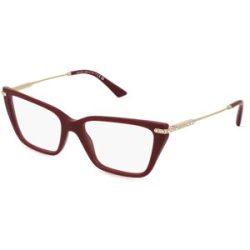 Luxottica Fashion Brillen Vertriebs GmbH Jimmy Choo 0JC3002B Damen-Brille inkl. Gläser Vollrand Cat Eye Acetat-Gestell 55/17/140, Rot