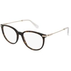 Luxottica Fashion Brillen Vertriebs GmbH Swarovski SK2009 Damen-Brille inkl. Gläser Vollrand Panto Acetat-Gestell 52/17/140, Havanna
