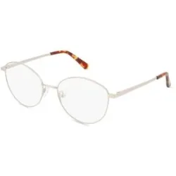 Billion Excel Optical Manufactory Co. Ltd. Fielmann BE 033 FLEX CL Damen-Brille inkl. Gläser Vollrand Oval Edelstahl-Gestell 53/18/135, Silber