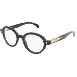 Luxottica Fashion Brillen Vertriebs GmbH Moncler ME2005 Unisex-Brille inkl. Gläser Vollrand Rund Acetat-Gestell 49/21/145, Schwarz