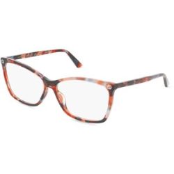 Kering Eyewear Spa Gucci GG0025O Unisex-Brille inkl. Gläser Vollrand Cat Eye Acetat-Gestell 58/14/140, Havanna