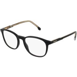 Safilo GmbH Carrera 1131 Herren-Brille inkl. Gläser Vollrand Quadratisch Acetat-Gestell 51/18/140, Schwarz