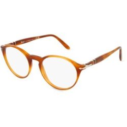 Luxottica Fashion Brillen Vertriebs GmbH Persol 0PO3092V Herren-Brille inkl. Gläser Vollrand Panto Acetat-Gestell 50/19/145, Orange