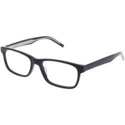 Safilo GmbH Tommy Hilfiger TH 2076 Herren-Brille inkl. Gläser Vollrand Quadratisch Acetat-Gestell 55/17/145, Schwarz