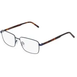 FERDINAND MENRAD GmbH & Co KG Fielmann 2206 CL Unisex-Brille inkl. Gläser Vollrand Quadratisch Metall-Gestell 56/17/150, Blau