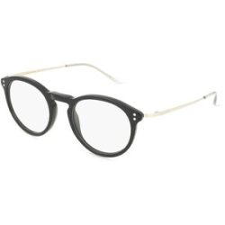 Kering Eyewear Spa Gucci GG1710O Unisex-Brille inkl. Gläser Vollrand Panto Acetat-Gestell 48/20/140, Schwarz
