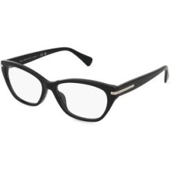 Luxottica Fashion Brillen Vertriebs GmbH Ralph 0RA7161U Damen-Brille inkl. Gläser Vollrand Quadratisch Acetat-Gestell 55/16/145, Schwarz