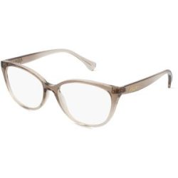 Luxottica Fashion Brillen Vertriebs GmbH Ralph RA7135 Damen-Brille inkl. Gläser Vollrand Cat Eye Kunststoff-Gestell 55/16/140, Braun