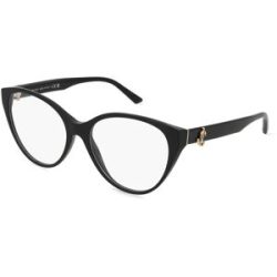 Luxottica Fashion Brillen Vertriebs GmbH Jimmy Choo 0JC3009 Damen-Brille inkl. Gläser Vollrand Panto Acetat-Gestell 54/16/140, Schwarz