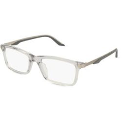 Kering Eyewear Spa PUMA PU0410O Unisex-Brille inkl. Gläser Vollrand Quadratisch Acetat-Gestell 54/19/145, Transparent