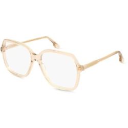Safilo GmbH Victoria Beckham VB2650 Damen-Brille inkl. Gläser Vollrand Quadratisch Acetat-Gestell 57/15/140, Beige