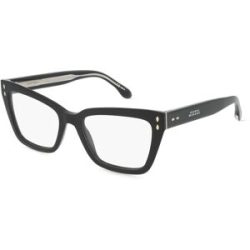 Safilo GmbH Isabel Marant IM 0090 Damen-Brille inkl. Gläser Vollrand Butterfly Acetat-Gestell 52/18/145, Schwarz