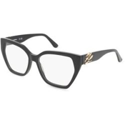 Marchon Germany GmbH Karl Lagerfeld KL6214 Damen-Brille inkl. Gläser Vollrand Eckig Acetat-Gestell 55/16/140, Schwarz