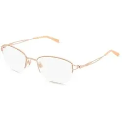 Optic Prima Co., Ltd. Fielmann TITANIUM 207 CL ULLA Damen-Brille inkl. Gläser Halbrand Quadratisch Beta Titan-Gestell 51/19/135, Beige