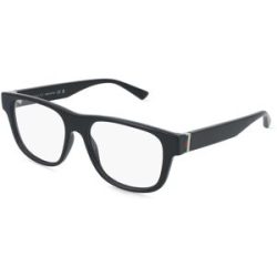 Kering Eyewear Spa Gucci GG2086O Herren-Brille inkl. Gläser Vollrand Eckig Kunststoff-Gestell 55/17/150, Schwarz