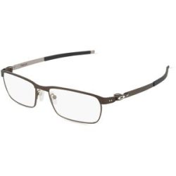 Luxottica Fashion Brillen Vertriebs GmbH Oakley OX3184 Herren-Brille inkl. Gläser Vollrand Quadratisch Edelstahl-Gestell 52/17/135, Braun
