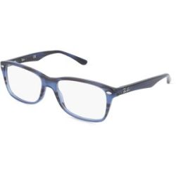 Luxottica Fashion Brillen Vertriebs GmbH Ray-Ban RX5228 Damen-Brille inkl. Gläser Vollrand Quadratisch Acetat-Gestell 55/17/140, Blau