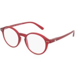 Optim OKIDOKI SAMMY Reader Unisex-Fertiglesebrille Vollrand Panto Kunststoff-Gestell, Rot