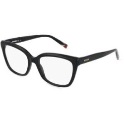 Safilo GmbH Missoni 0116 Damen-Brille inkl. Gläser Vollrand Cat Eye Metall-Gestell 53/17/145, Schwarz