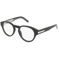 Thélios Givenchy GV50063I Herren-Brille inkl. Gläser Vollrand Rund Acetat-Gestell 49/21/145, Schwarz