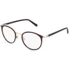 Licefa GmbH & Co KG Jette 7601 Damen-Brille inkl. Gläser Vollrand Rund Edelstahl-Gestell 52/18/145, Havanna