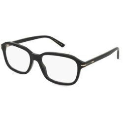 Kering Eyewear Spa Gucci GG1446O Unisex-Brille inkl. Gläser Vollrand Quadratisch Acetat-Gestell 56/18/145, Schwarz