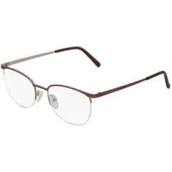Suncute Industries Co., Ltd. Fielmann MC 547 CL Damen-Brille inkl. Gläser Halbrand Oval Edelstahl-Gestell 51/19/140, Gold