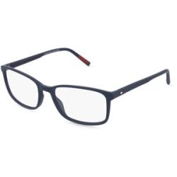 Safilo GmbH Tommy Hilfiger TH 2327 Herren-Brille inkl. Gläser Vollrand Eckig Kunststoff-Gestell 56/18/145, Blau