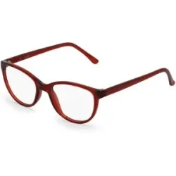 Zhangzhou Agilton Optical Co., Ltd. Fielmann MC 518 CL Damen-Brille inkl. Gläser Vollrand Butterfly Propionat-Gestell 50/18/140, Rot