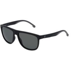 Safilo GmbH Carrera 8059/S Herren-Sonnenbrille Vollrand Quadratisch Kunststoff-Gestell, Schwarz