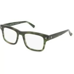 Suncute Industries Co., Ltd. Fielmann MC 634 FLEX FA ARTHUR Herren-Brille inkl. Gläser Vollrand Quadratisch Acetat-Gestell 53/21/145, Grün
