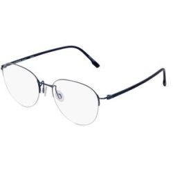 DE RIGO Vision D.A.CH. GmbH Rodenstock 7140 Unisex-Brille inkl. Gläser Vollrand Rund Metall-Gestell 52/18/140, Blau