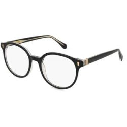 Mondottica Deutschland GmbH Sandro 2047 Damen-Brille inkl. Gläser Vollrand Rund Acetat-Gestell 50/19/140, Schwarz