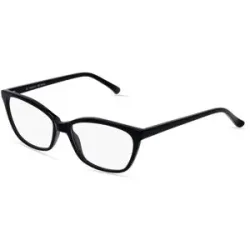 C&S CO. LTD. Fielmann ABC 069 CL Damen-Brille inkl. Gläser Vollrand Butterfly Acetat-Gestell 52/16/135, Schwarz