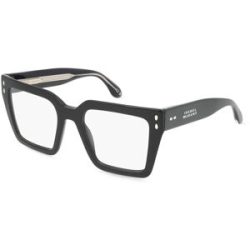 Safilo GmbH Isabel Marant IM 0175 Damen-Brille inkl. Gläser Vollrand Quadratisch Acetat-Gestell 51/20/145, Schwarz