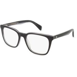 Safilo GmbH Rag & Bone RNB7026/G Herren-Brille inkl. Gläser Vollrand Quadratisch Acetat-Gestell 53/19/145, Schwarz