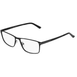 Optic Prima HK Fielmann OPH 9951 FLEX CL Herren-Brille inkl. Gläser Vollrand Quadratisch Edelstahl-Gestell 55/16/130, Schwarz