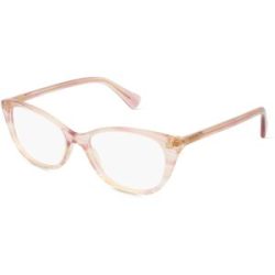 Luxottica Fashion Brillen Vertriebs GmbH Ralph RA7146 Damen-Brille inkl. Gläser Vollrand Quadratisch Acetat-Gestell 51/17/145, Pink
