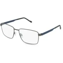 Eschenbach Optik GmbH Titanflex 820999 Herren-Brille inkl. Gläser Vollrand Quadratisch Metall-Gestell 57/17/145, Grau