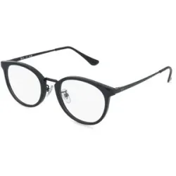 Luxottica Fashion Brillen Vertriebs GmbH Ray-Ban RX7266D Unisex-Brille inkl. Gläser Vollrand Panto Kunststoff-Gestell 49/20/145, Schwarz