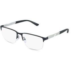 Luxottica Fashion Brillen Vertriebs GmbH Emporio Armani EA1164 Herren-Brille inkl. Gläser Halbrand Eckig Metall-Gestell 56/17/145, Schwarz