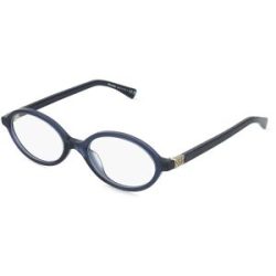 Luxottica Fashion Brillen Vertriebs GmbH Miu Miu 0MU 01XV Damen-Brille inkl. Gläser Vollrand Oval Acetat-Gestell 50/18/140, Blau