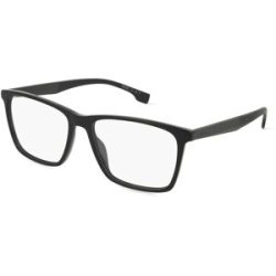 Safilo GmbH Boss 1582 Herren-Brille inkl. Gläser Vollrand Quadratisch Acetat-Gestell 56/16/145, Schwarz