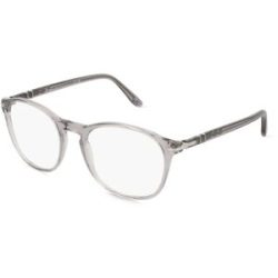 Luxottica Fashion Brillen Vertriebs GmbH Persol 0PO3007V Herren-Brille inkl. Gläser Vollrand Quadratisch Acetat-Gestell 52/19/145, Grau