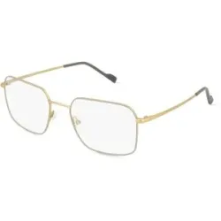 Eyestar Limited (China) Fielmann MI 056 CL Herren-Brille inkl. Gläser Vollrand Quadratisch Titan-Gestell 55/20/145, Grau