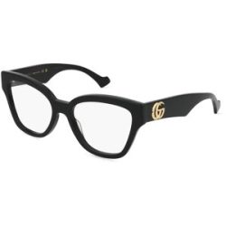 Kering Eyewear Spa Gucci GG1424O Unisex-Brille inkl. Gläser Vollrand Panto Acetat-Gestell 54/18/145, Schwarz