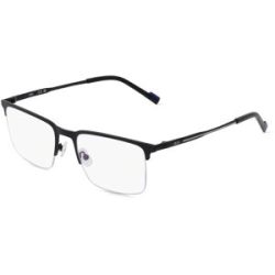 Marchon Germany GmbH Zeiss ZS23125 Unisex-Brille inkl. Gläser Halbrand Quadratisch Metall-Gestell 55/20/145, Schwarz