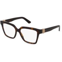 Luxottica Fashion Brillen Vertriebs GmbH Dolce&Gabbana 0DG3395 Damen-Brille inkl. Gläser Vollrand Quadratisch Acetat-Gestell 53/16/145, Havanna